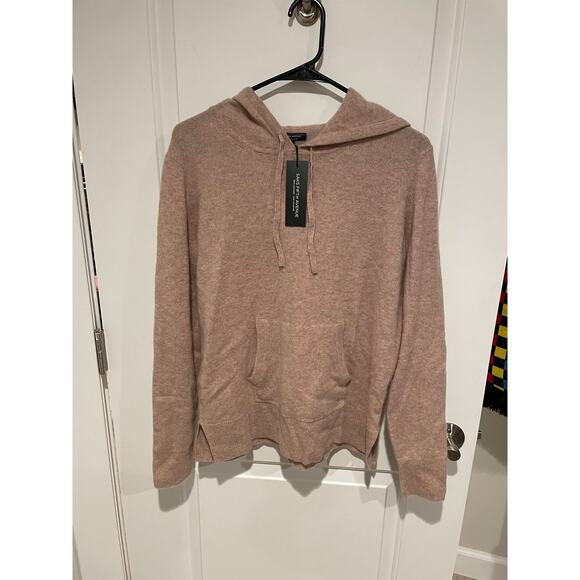 Saks Fifth Avenue Cashmere sweater with hood size medium unicorn nwt - Picture 7 of 9